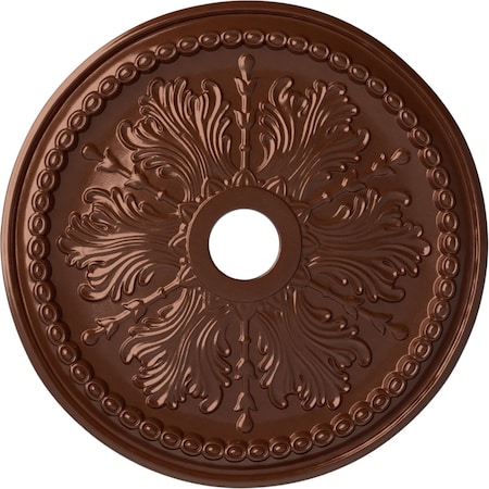 Ekena Millwork Winsor Ceiling Medallion (Fits Canopies up to 4"), 27 1/2"OD x 4"ID x 1 1/2"P, Copper Penny CM27WICPS